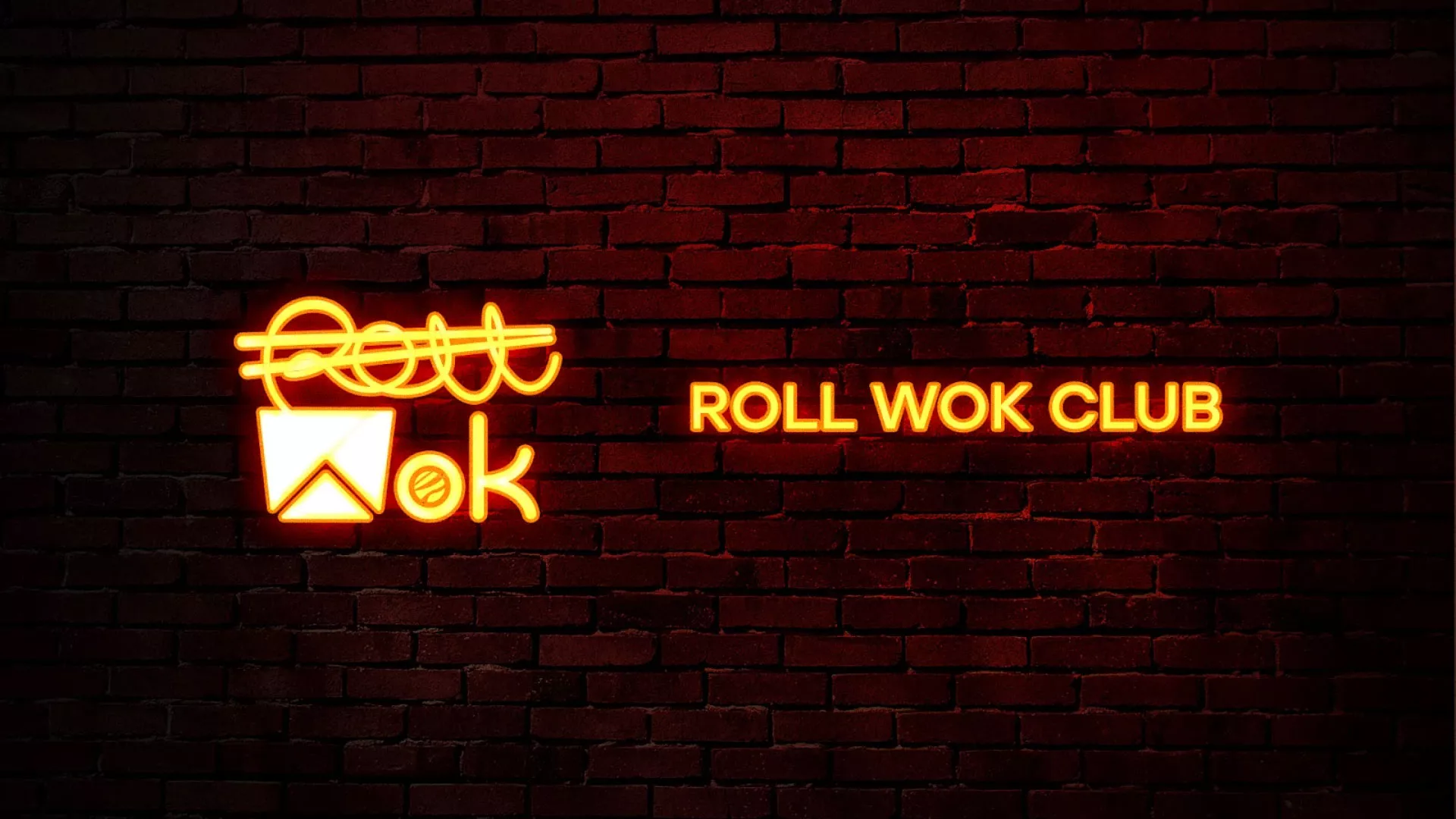 Разработка интерьерной вывески суши-бара «Roll Wok Club» в Кашире
